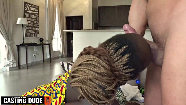 Miniatura de After Spotting Stunning Ebony Amateur Walking In With Her CV And Best Bikini, He Roughly Pounds Her P